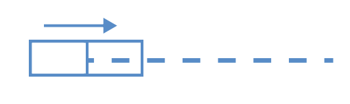 Symbol elektryczny pneumatyczny lub hydrauliczny jednokierunkowy